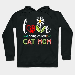 I Love Being Called Cat Mom Sunflower Cute Mothers Day Gifts Hoodie